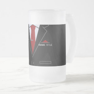Persoonlijke glazen biermok geschenk voeg aangepas matglas bierpul