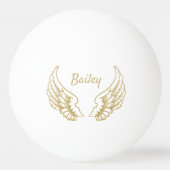 PERSOONLIJKE GOLD ANGEL WINGS PINGPONGBALLEN (Voorkant)