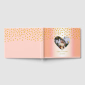 Persoonlijke Gold Confetti op Roos Gold Gastenboek (Volledig)