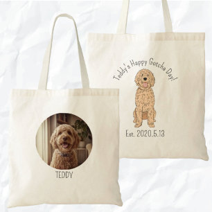 Persoonlijke Golden Doodle Gefeliciteerd Adoptieda Tote Bag