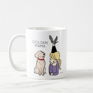Persoonlijke Golden Reriever Mama Coffee-Mok Koffiemok