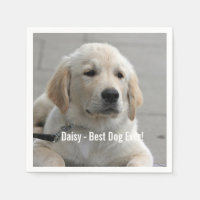 Persoonlijke Golden Retriever Dog Foto en naam