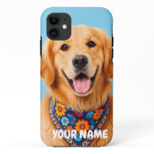 Persoonlijke Golden Retriever Hoesje - Op Maat 