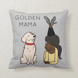 Persoonlijke Golden Retriever Mama Kussenhoes Kussen