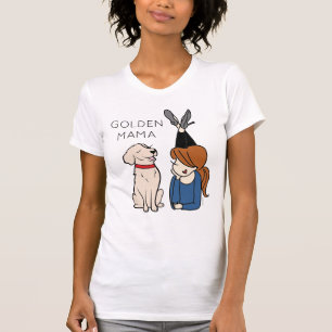 Persoonlijke Golden Retriever Mama T-Shirt