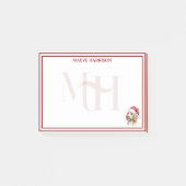 Persoonlijke Goldendoodle Kerstmonogram Post-it® Notes (Voorkant)