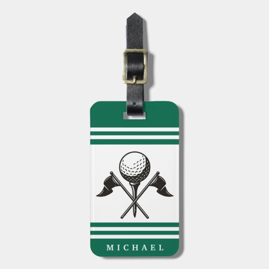 Persoonlijke Golf Bagagelabel (Voorkant verticaal)