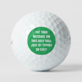 Persoonlijke Golf Balls Golfballen (Voorkant)