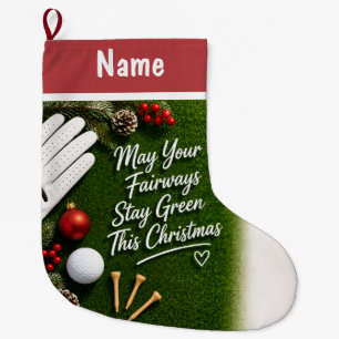 Persoonlijke golf kerstcadeaus grote kerstsok