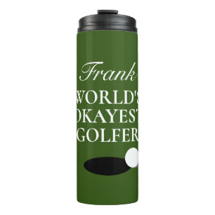 Persoonlijke golf sport thermische tumbler mok cad