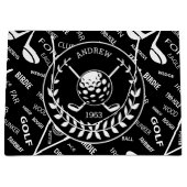 Persoonlijke Golf-thema Groot Cadeauzakje (Voorkant)