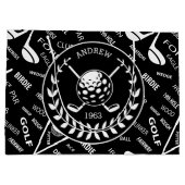 Persoonlijke Golf-thema Groot Cadeauzakje (Achterkant)