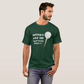 Persoonlijke Golf Tip Golfer Green T-Shirt (Voorkant volledig)