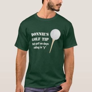 Persoonlijke Golf Tip Golfer Green T-Shirt