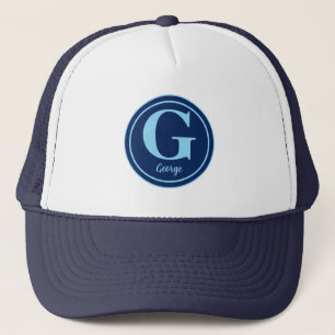 Persoonlijke golfbal met elegante letter G Trucker Pet