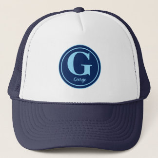 Persoonlijke golfbal met elegante letter G Trucker Pet