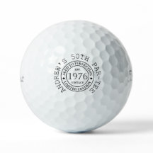 Persoonlijke golfballen voor je 50ste verjaardag