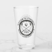 Persoonlijke Golfclub Naam Golf Glas (Voorkant)