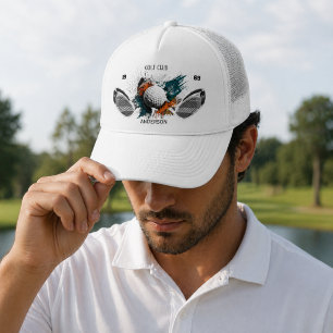 Persoonlijke Golfclubnaam Douane Truckerhoed Trucker Pet