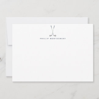 Persoonlijke Golfclubs Notitiekaartje