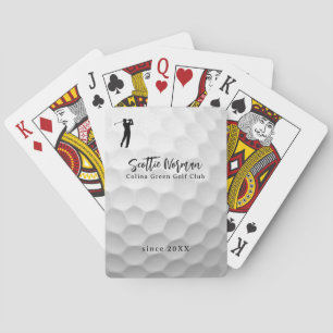 Persoonlijke golfer naam golf pokerkaarten
