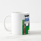 Persoonlijke Golfvrienden - Cartoon met paar Koffiemok (Links)