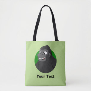 Persoonlijke Gorilla Cartoon Canvas tas