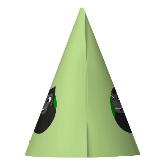 Persoonlijke Gorilla Cartoon Party Pet Feesthoedjes (Achterkant)