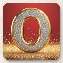 Persoonlijke Gouden Glitter Letter O Monogram Init
