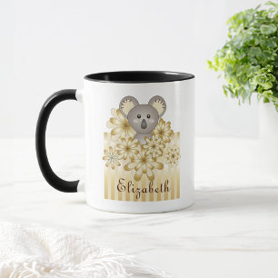 Persoonlijke Gouden Streep Schattige Baby Koala Ki Mok