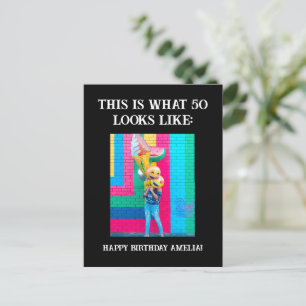 Persoonlijke Grappige 50e Mijlpaal Verjaardag Briefkaart