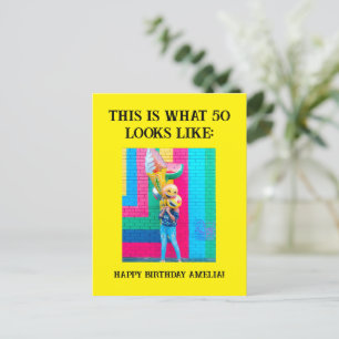Persoonlijke Grappige 50e Mijlpaal Verjaardag Briefkaart