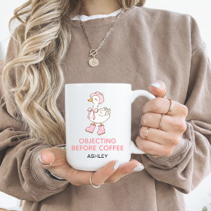Persoonlijke grappige advocaat mok cadeau voor vro