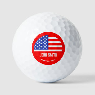 Persoonlijke Grappige Amerikaanse Golfspeler Golfballen