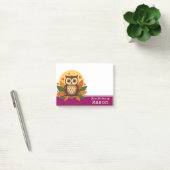 Persoonlijke Grappige Bruine Uil Post-it® Notes (Kantoor)