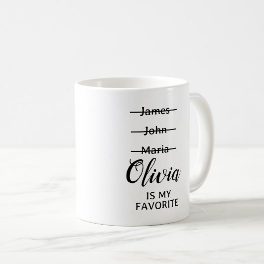 Persoonlijke grappige favoriete Mok voor kinderen, (Voorkant rechts)