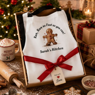 Persoonlijke Grappige Gemberkoek Kerst Bakken Schort