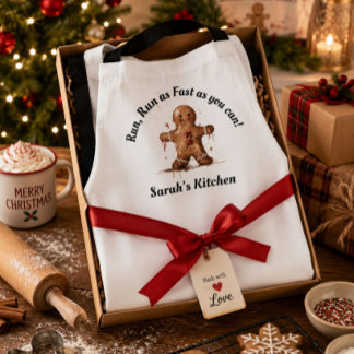 Persoonlijke Grappige Gemberkoek Kerst Bakken Schort