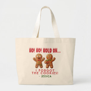 Persoonlijke Grappige Gemberkoek "Vergeten de Koek Grote Tote Bag