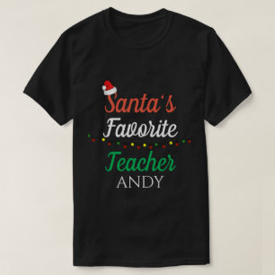 Persoonlijke Grappige Kerstcitaten voor Leraren T-shirt