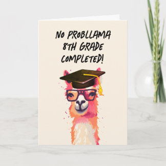 Persoonlijke Grappige Lama Afstudeerkaart Kaart