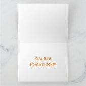 Persoonlijke Grappige Leeuw Vaderdagkaart Kaart (Binnen)