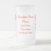 Persoonlijke grappige moederdag matglas bierpul (Center)