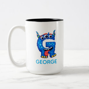 Persoonlijke grappige monsters mok voor kinderen,