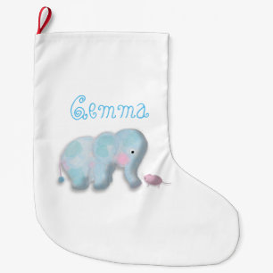 Persoonlijke grappige olifant Kerstsok