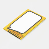 Persoonlijke Grappige Stripboek Spraakballon Post-it® Notes (Schuin)