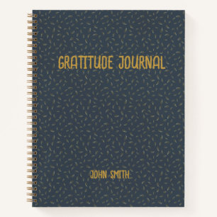 Persoonlijke Gratitude-Journal, grijs met goud Notitieboek