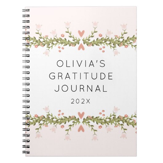 Persoonlijke Gratitude Journal Notitieboek (Voorkant)