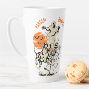 Persoonlijke Great Dane Gevaar Halloween Latte Mok