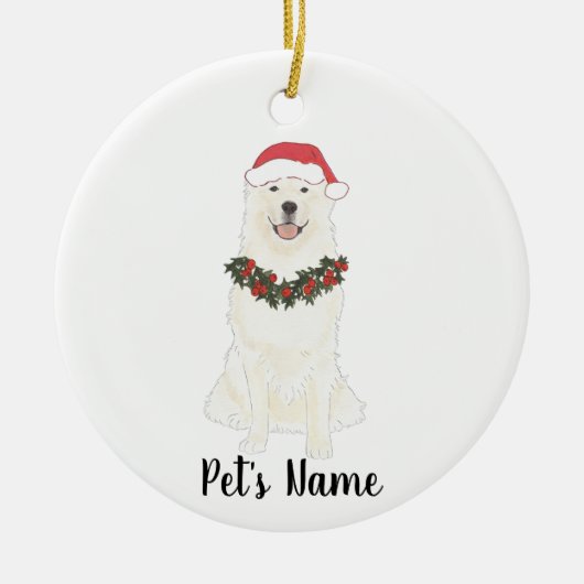 Persoonlijke Great Pyrenees Keramisch Ornament (Voorkant)